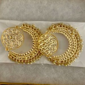 “Gold” Indian style earrings